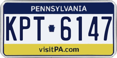 PA license plate KPT6147