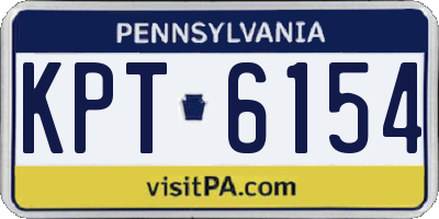 PA license plate KPT6154