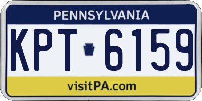 PA license plate KPT6159