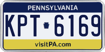 PA license plate KPT6169