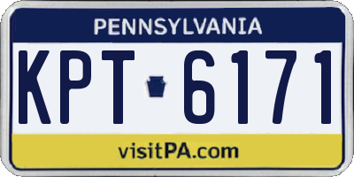 PA license plate KPT6171