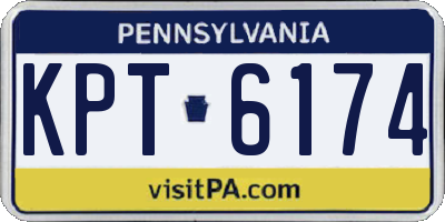 PA license plate KPT6174