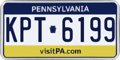 PA license plate KPT6199