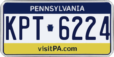 PA license plate KPT6224