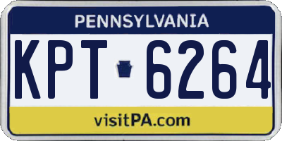 PA license plate KPT6264