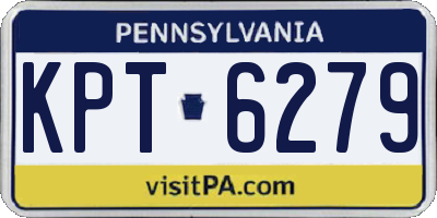 PA license plate KPT6279
