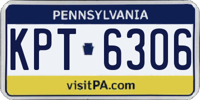 PA license plate KPT6306