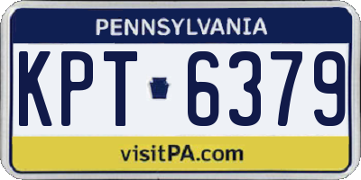 PA license plate KPT6379