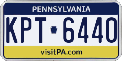PA license plate KPT6440