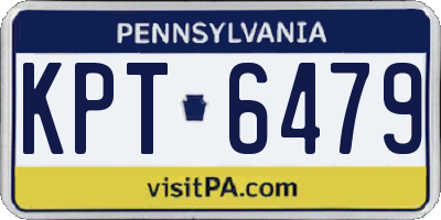 PA license plate KPT6479