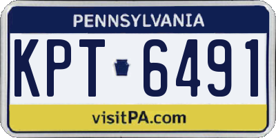 PA license plate KPT6491