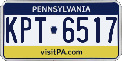 PA license plate KPT6517