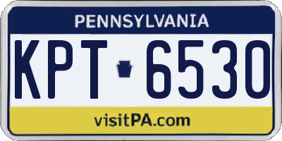 PA license plate KPT6530
