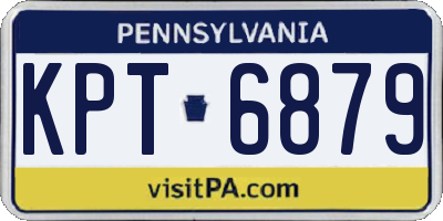 PA license plate KPT6879