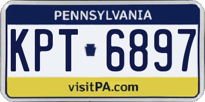 PA license plate KPT6897
