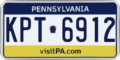 PA license plate KPT6912