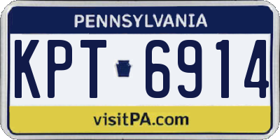 PA license plate KPT6914