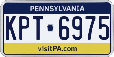 PA license plate KPT6975