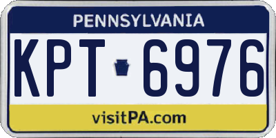 PA license plate KPT6976