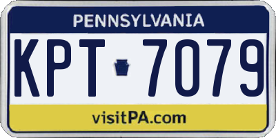 PA license plate KPT7079