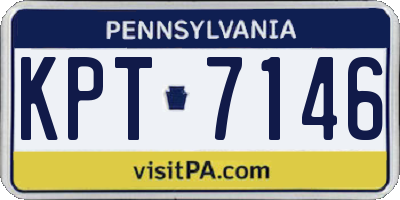 PA license plate KPT7146