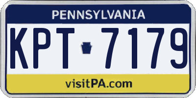 PA license plate KPT7179