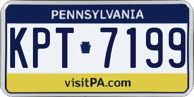 PA license plate KPT7199