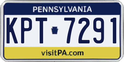 PA license plate KPT7291