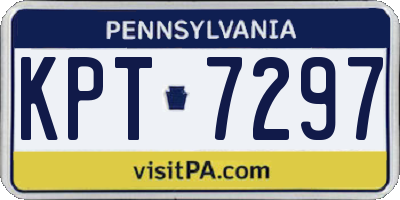PA license plate KPT7297
