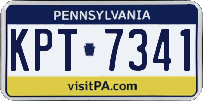 PA license plate KPT7341