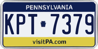 PA license plate KPT7379