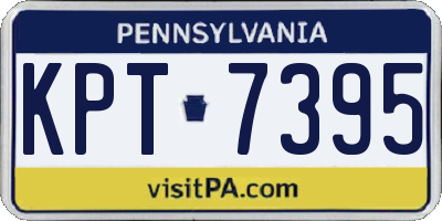 PA license plate KPT7395
