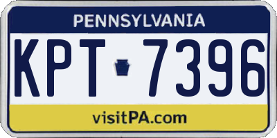 PA license plate KPT7396