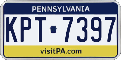 PA license plate KPT7397
