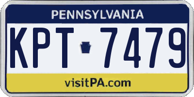 PA license plate KPT7479