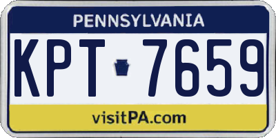 PA license plate KPT7659