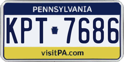 PA license plate KPT7686
