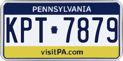 PA license plate KPT7879