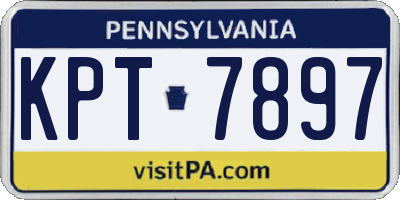 PA license plate KPT7897