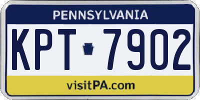 PA license plate KPT7902
