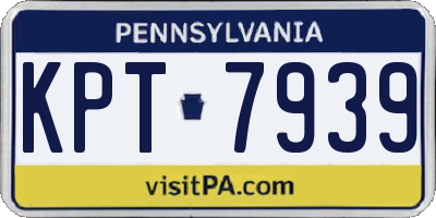 PA license plate KPT7939