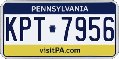 PA license plate KPT7956