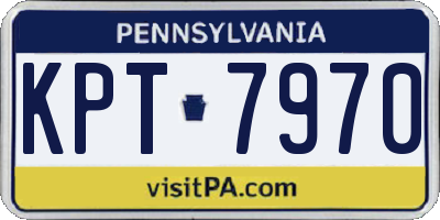 PA license plate KPT7970