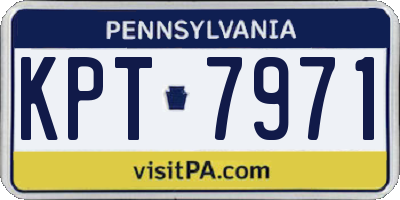 PA license plate KPT7971
