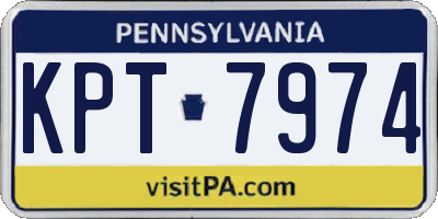PA license plate KPT7974