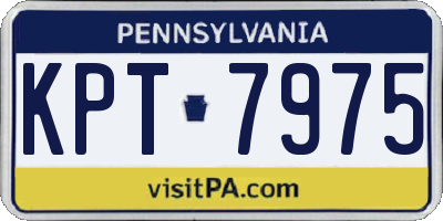 PA license plate KPT7975
