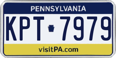 PA license plate KPT7979