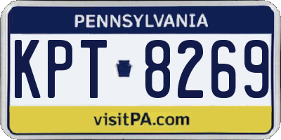 PA license plate KPT8269