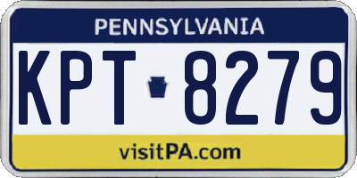 PA license plate KPT8279