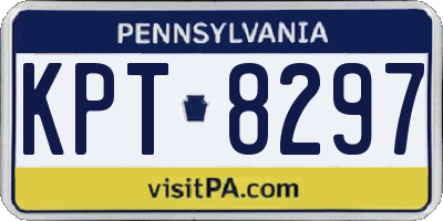 PA license plate KPT8297